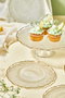 Hermia Goblen Set de Platos de Postre Transparente de 7 Piezas